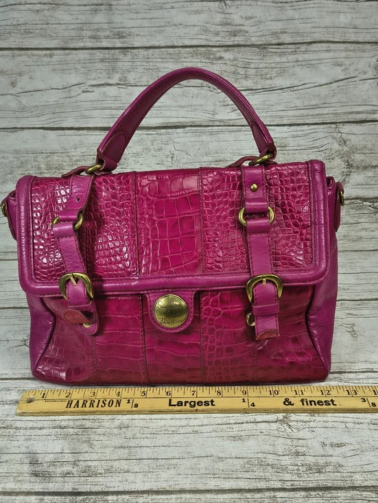 Samantha Thavasa Pink Crocodile Print Handbag - Picture 5 of 12